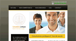 Desktop Screenshot of consultations-juridiques.fr