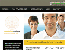 Tablet Screenshot of consultations-juridiques.fr